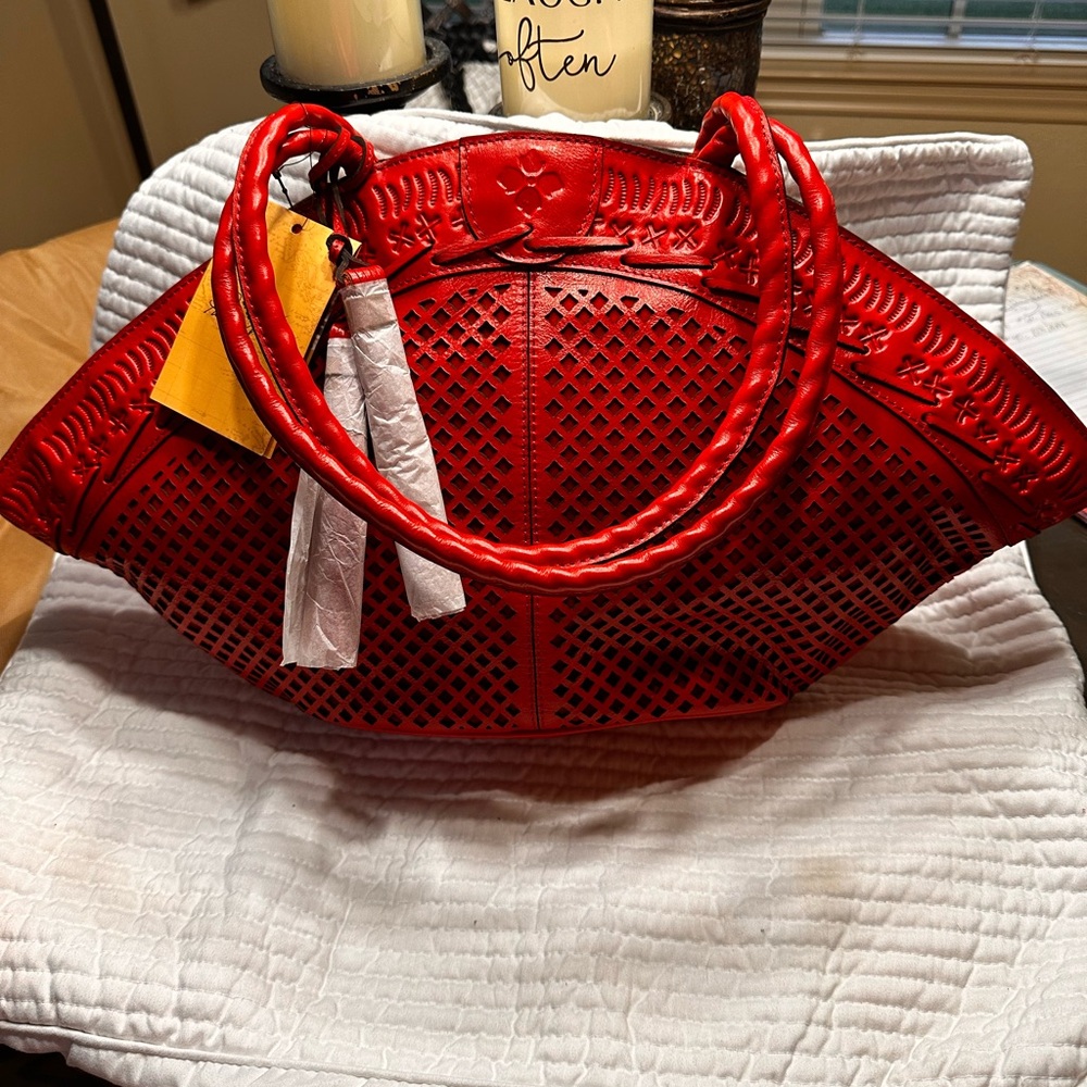 Patricia Nash Red Shoulder Bag